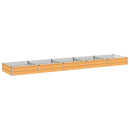 vidaXL Emelt kert ágyás Természetes 400 x 80 x 24 cm