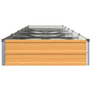 vidaXL Emelt kert ágyás Természetes 400 x 80 x 24 cm