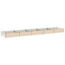 vidaXL Emelt kert ágyás Ívó 400 x 80 x 24 cm hidegen hengerelt acél