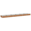 vidaXL Emelt kert ágyás Fa barna 480 x 80 x 24 cm