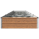 vidaXL Emelt kert ágyás Fa barna 480 x 80 x 24 cm
