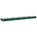 vidaXL Emelt kert ágyás Zöld 480 x 80 x 24 cm hidegen hengerelt acél