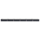 vidaXL Emelt kert ágyás Antracitszürke 480 x 80 x 24 cm