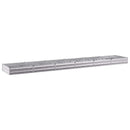 vidaXL Emelt kert ágyás Ezüst 480 x 80 x 24 cm horganyzott