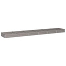 vidaXL Emelt kert ágyás Rozsdás 480 x 80 x 24 cm karton