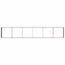 vidaXL Emelt kert ágyás Rozsdás 480 x 80 x 24 cm karton