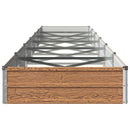 vidaXL Emelt kert ágyás Fa barna 600 x 80 x 24 cm