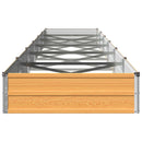 vidaXL Emelt kert ágyás Természetes 600 x 80 x 24 cm