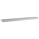 vidaXL Emelt kert ágyás Ezüst 600 x 80 x 24 cm horganyzott