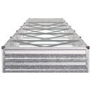 vidaXL Emelt kert ágyás Ezüst 600 x 80 x 24 cm horganyzott