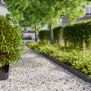 vidaXL Fűszegélyezés 30 db 15 x 103 cm Acél Fekete