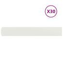 vidaXL Fűszegélyezés 30 db 15 x 103 cm Acél Fehér
