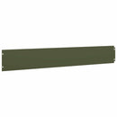 vidaXL Fűszegélyezés 30 db 15 x 103 cm Acél Olajzöld