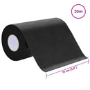 vidaXL Öntapadó műfű szalag Fekete 20 x 0,15 cm Nemes szövet