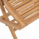 vidaXL Kert szett 5 db Barna Tömör Teakfa