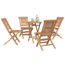 vidaXL Kert szett 3 db Barna Tömör teakfa