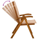 vidaXL 9 részes kerti étkezőgarnitúra Természetes Tömör Akácfa