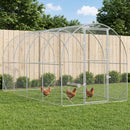 vidaXL Tyúkház Ezüst 400 x 200 x 200 cm Horganyzott Acél