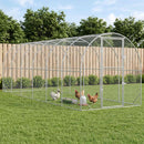 vidaXL Tyúkház Ezüst 600 x 200 x 200 cm Horganyzott Acél