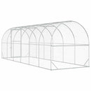 vidaXL Tyúkház Ezüst 600 x 200 x 200 cm Horganyzott Acél