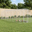 vidaXL Tyúkház Ezüst 800 x 200 x 200 cm Horganyzott Acél