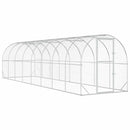 vidaXL Tyúkház Ezüst 800 x 200 x 200 cm Horganyzott Acél