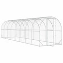 vidaXL Tyúkház Ezüst 800 x 200 x 200 cm Horganyzott Acél