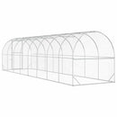 vidaXL Tyúkház Ezüst 800 x 200 x 200 cm Horganyzott Acél