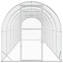 vidaXL Tyúkház Ezüst 800 x 200 x 200 cm Horganyzott Acél
