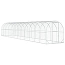 vidaXL Tyúkház Ezüst 1200 x 200 x 200 cm Horganyzott Acél