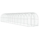 vidaXL Tyúkház Ezüst 1200 x 200 x 200 cm Horganyzott Acél