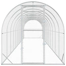 vidaXL Tyúkház Ezüst 1200 x 200 x 200 cm Horganyzott Acél