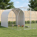 vidaXL Tyúkház Ezüst 400 x 200 x 200 cm Horganyzott Acél
