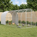 vidaXL Tyúkház Ezüst 600 x 200 x 200 cm Horganyzott Acél