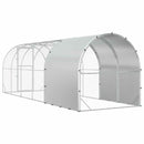 vidaXL Tyúkház Ezüst 600 x 200 x 200 cm Horganyzott Acél