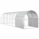 vidaXL Tyúkház Ezüst 800 x 200 x 200 cm Horganyzott Acél