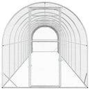 vidaXL Tyúkház Ezüst 1200 x 200 x 200 cm Horganyzott Acél