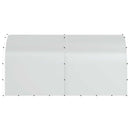 vidaXL Tyúkház Ezüst 400 x 200 x 200 cm Horganyzott Acél