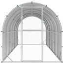 vidaXL Tyúkház Ezüst 600 x 200 x 200 cm Horganyzott Acél