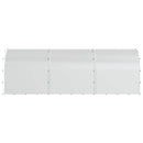 vidaXL Tyúkház Ezüst 600 x 200 x 200 cm Horganyzott Acél