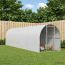 vidaXL Tyúkház Ezüst 800 x 200 x 200 cm Horganyzott Acél