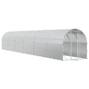 vidaXL Tyúkház Ezüst 1200 x 200 x 200 cm Horganyzott Acél