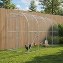 vidaXL Fali Tyúkól Ezüst 600 x 150 x 215 cm Horganyzott Acél