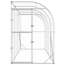vidaXL Fali Tyúkól Ezüst 600 x 150 x 215 cm Horganyzott Acél