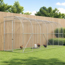 vidaXL Fali Tyúkól Ezüst 600 x 150 x 215 cm Horganyzott Acél