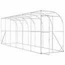 vidaXL Fali Tyúkól Ezüst 600 x 150 x 215 cm Horganyzott Acél