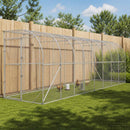 vidaXL Fali Tyúkól Ezüst 600 x 150 x 215 cm Horganyzott Acél