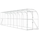 vidaXL Fali Tyúkól Ezüst 600 x 150 x 215 cm Horganyzott Acél