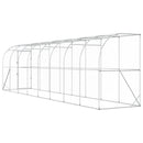 vidaXL Fali Tyúkól Ezüst 600 x 150 x 215 cm Horganyzott Acél