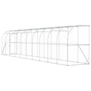 vidaXL Fali Tyúkól Ezüst 600 x 150 x 215 cm Horganyzott Acél